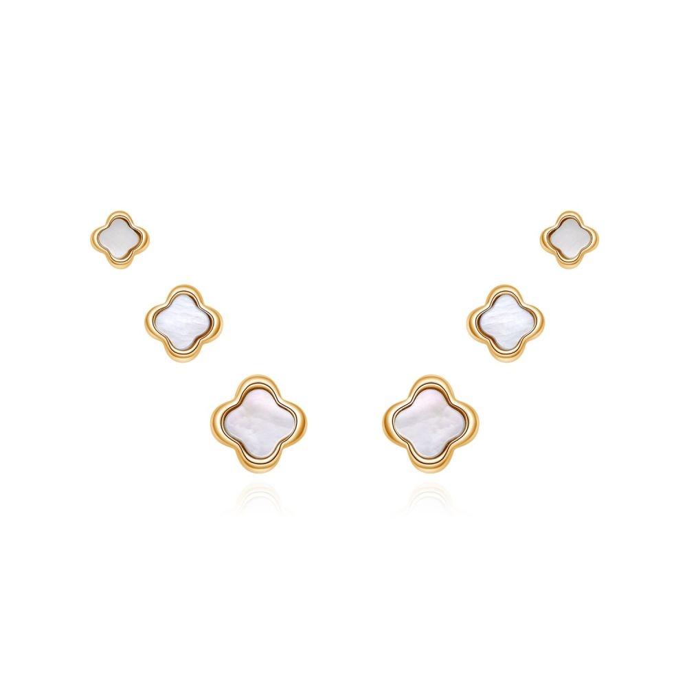 MOISS stříbrné náušnice 6-10mm